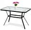 Стол садовый Garden Line Fenix black 110 x 60 x 70 см - миниатюра 2