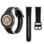 Браслет Double Line для Samsung Galaxy Watch 5 - черно-серый ширина крепления 20мм силикон Watchbands (W12-4WB12349934) - миниатюра 5