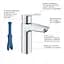 Змішувач для раковини Grohe QuickFix Start M-Size 24204002, Хром - мініатюра 5