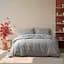 Постільна білизна Lotus Home - Premium Percale Stripe антрацит євро - мініатюра 2