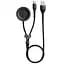 Кабель Baseus Cafule Cable USB для Type-C + Watch for Huawei Mobile Phone&Watch 5A 1.5m CA1T2-G1 Black-Grey - миниатюра 1