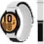 Браслет для Huawei Watch GT2GT3 42mm - бело-черный Watchbands NormalCloth Wave ширина крепления 20мм нейлоновый (W26-4WB73435906) - миниатюра 1