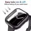 Захисний чохол зі склом Choice для Apple Watch 44 мм Чорний - мініатюра 5