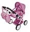 Коляска для ляльки CARRELLO UNICO, 9346 ROSE, з сумкою, металевий каркас, 45x15x36.5 см - мініатюра 1