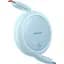 Кабель Baseus Free2Pull Mini Charging Cable Type-C to Type-C 60W 1m P10364500311-01 Blue - миниатюра 3