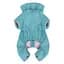 Дощовик для собак WAUDOG Clothes, водонепроникний, M35, В 59-62 см, С 37-40 см, блакитний - мініатюра 3