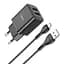 Комплект зарядный Hoco N25 Maker (2 USB) + Кабель MicroUSB черные 6931474782113 - миниатюра 3