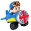 Машинка CoComelon Mini Vehicles Plane Самолет, синий (CMW0051) - миниатюра 1