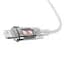 Кабель Baseus Explorer Series Fast Charging Cable with Smart Temperature Control Cable USB to Lightning 2.4A 1m CATS010002 White - миниатюра 5