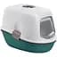 Туалет для котів Stefanplast Furba Top Chic з фільтром 59х39х47 см білий/смарагдовий (97963) - мініатюра 1