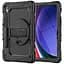 Протиударний захисний чохол для планшета Samsung Galaxy Tab S9 (SM-X710/X716B/X718U)/S9 FE (SM-X510/X516)/S10 FE (SM-X520/X526)/S10 Lite (SM- X400/X406), Panzer, чорний, силікон + полікарбонат, накладка з підставкою і ремінцем на плече - мініатюра 1