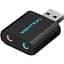 Звуковая карта Vention USB Audio USB - 2х3,5 мм jack Metal (VAB-S17-B) - миниатюра 1