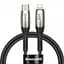Кабель Baseus Horizontal Cable Type-C to Lightning 18W 1m CATLSP-01 Black - миниатюра 1
