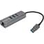 Адаптер Cabletime USB 3.0 - USB 3.0 (3 Ports) + RJ45, 0.15м - мініатюра 1