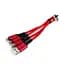 Кабель USB AM - Type-C / Lightning / microUSB, 15 см, Red, Extradigital (KBU1759) - мініатюра 1