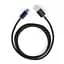 Дата кабель USB 2.0 AM to Type-C 1m LED black Vinga (VCPDCTCLED1BK) - мініатюра 1