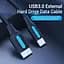 Кабель Vention USB 3.0 C Male to Micro-B Male 2A Cable 0.5M Black (CQABD) - мініатюра 2
