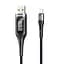 Кабель с экраном Remax RC -096i Leader Smart Display Data Cable USB - Lightning 1,2 м - миниатюра 1