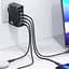МЗП Usams US-CC163 T50 4 Ports GaN Fast Charger 100W (1USB-A/3C) Black - мініатюра 2