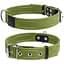 Нашийник для собак Collar, бавовняний, подвійний, 51-63x3,5 см, зелений - мініатюра 3