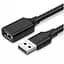 Дата кабель USB 2.0 AM/AF 2.0m US103 Black Ugreen (10316) - мініатюра 1