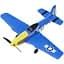 Самолет на радиоуправлении SCHE W551 Four-channel Stunt Fighter Blue - миниатюра 1