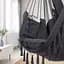 Підвісне крісло гамак бразильський Kinderkraft Boho 100 см + 2 подушки Dark Grey - мініатюра 4