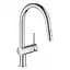 Змішувач для кухні з висувним виливом Grohe Minta 32321002 Хром - мініатюра 1