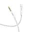 Кабель Hoco AUX UPA19 Pisces Cable 3.5" to Lightning 1m White - мініатюра 1