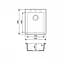 Кухонная мойка Adamant BOARD mokko 410x495x190 мм, без крыла 41 см - миниатюра 2