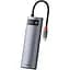 Хаб Baseus Metal GleamSeries8-in-1Type-CHUB Type-C to HDXiaomi* 1+USB3.0*3+PD*1+SD/TF* 1+VGA* 1 WKWG050013 Grey - мініатюра 3