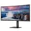 TFT 34` AOC CU34V5C/BK, WQHD, VA, 100Гц, 1 мс, вигнутий, HDMI, DP, USB-C, USB-hub, колонки, чорний - мініатюра 3