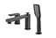 Смеситель для ванны Topaz Sardinia черный матовый TS 08111-H19-BB - миниатюра 1
