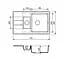Кухонная мойка Adamant ANILA PLUS белая 775x495x200 мм, с крылом 77,5 см - миниатюра 2