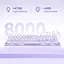 Клавіатура GravaStar Mercury K1 80keys Kailh Cheery Pink EN/UKR BT/WL/USB Lavender Purple (GSK1_PL) - мініатюра 2