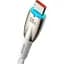 Кабель Baseus Glimmer Series Fast Charging Cable USB to Type-C 100W 1m CADH000402 White - мініатюра 3
