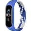 Ремешок BeCover Elastic Nylon Style для Xiaomi Mi Smart Band 5 / Mi Smart Band 6 Size M Blue-White (706151) - миниатюра 1