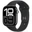 Смарт-годинник Apple Watch Series 10 GPS 46 mm Jet Black спортивний ремінець чорний M/L (Grade A) Seller Refurbished - мініатюра 1