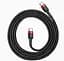 Кабель Baseus cafule Cable Type-C 2A 2m Red Black (CATKLF-G91) - мініатюра 3
