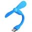 Вентилятор мобільний USB синій - мініатюра 1