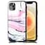 Чохол Nalia із загартованого скла для iPhone 12 Pro Max, жорсткий чохол-бампер з мармуровим дизайном - мініатюра 2