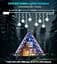 Уличная гирлянда Icicle Outdoor со снежинкой, 10,7M/35Ft 240LED Подключаемые Icicle Lights Waterproof, 8 режимов и 3 таймера - миниатюра 4