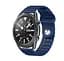 Ремінець BeWatch для Samsung Galaxy Watch 42/3 41 мм/Active/Active 2 силіконовий 20 мм Wave Темно Синій (1010706) - мініатюра 5