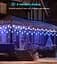 Уличная гирлянда Icicle Outdoor со снежинкой, 10,7M/35Ft 240LED Подключаемые Icicle Lights Waterproof, 8 режимов и 3 таймера - миниатюра 5