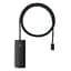 Хаб Baseus Lite Series 4-Port Type-C HUB Adapter Type-C to USB 3.0*4 1m WKQX030401 Black - мініатюра 1