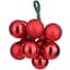 Елочные шарики-гроздья House of Seasons стеклянные 2 см красные (8718861799941) - миниатюра 1