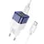 СЗУ Hoco C125A Transparent PD20W (1USB-C) + кабель Type-C to Type-C - миниатюра 3