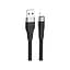 Дата кабель USB 2.0 AM to Lightning 1.0m 2.4A silicone X53 black HOCO (6931474738059) - мініатюра 1