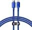 Кабель Baseus Crystal Shine Series Fast Charging Data Cable Type-C to iP 20W 1.2m CAJY000203 Blue - миниатюра 1