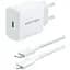Зарядний пристрій 1xUSB-C 20W + USB-C to Lightning cable М-М White Vention (G17W0-EU) - мініатюра 1
